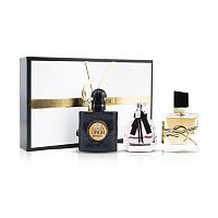 Парфюмерный набор Yves Saint Laurent Black Opium/Mon Paris/Libre 3x30 ml оптом в Омск 